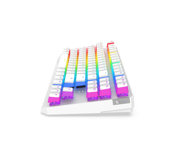SPC GEAR GK630K Onyx White Tournament Kailh Blue RGB - 610164 - zdjęcie 4